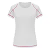 Vrouwen snel droge sport met korte mouwen lopende t shirt ademende slanke tops yoga t-shirts Tees fitness gym workout shirts