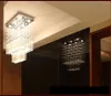 ペンダントランプシンプルな長方形のファッションレストラン照明モダンベッドルームLED天井ランプ雰囲気リビングルームクリスタルハンギング