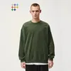 Sweats à capuche pour hommes Sweat-shirts INFLATION Heavyweight Crewneck Unisexe 100% Coton Plaine Épais Oversize Pulls 221117