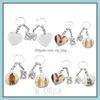 Party Favor Sublimation Keychains Party Favor Thermal Trasnfer Love DIY Printing Blank Keychain Lovers Family Present Drop Del DHPFA