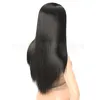 Parrucche da donna che vendono frangia divisa nera naturale femminile copricapo lungo e dritto