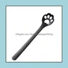 Spoons Cute Cat Paw Spoon 304 Stainless Steel Stirring Tea Coffee Dessert Spoons Creative Cafe Kitchen Tableware Drop Delivery Home Dhm7H