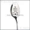 Spoons Valentines Day Spoon 11 Styles Stainless Steel Color Coffee Wedding Anniversary Gift Party Favor Spoons Drop Delivery Home Ga Dhqtf