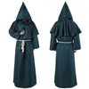 Costumes d'anime magicien Halloween Cosplay médiéval moine frère Robe prêtre vêtements anciens costume chrétien 221118