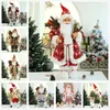 Christmas Decorations 40 Style Doll 30CM Santa Claus Elk Snowman Year Merry for Home Ornaments Natal Navidad 221117