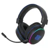 2022 RGB Color Disco Noise Cancelling Gaming Hörlurar Bluetooth 5.0 Trådlöst 2.4G Headset med Mic för PS4 PS5 XBOX SWITCH GW300