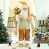 クリスマスの装飾年ビッグサンタクロースドールチルドレンクリスマスギフトツリーホームウェディングパーティー用品406080cm 1PCS 221117