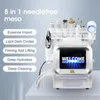 Multi-functional 8 in 1 diamond peeling dermabrasion skin microdermabrasion machine with spray gun cold hot hammer for salon