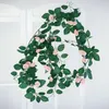 Decorative Flowers 170cm Artificial Rose Plants Fake Flower Wall Hanging Decor Garden Girl Bedroom Wedding Party Room Decoration Accessories