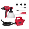 Spray Guns Meterk 800W Electric Gun 1300ML Large Capacity High Power Paint er 3 Nozzle Sizes Adjustable Tools 221118