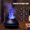 Ätherische Öle Diffusoren USB Luftbefeuchter Aroma Ultraschall Cool Mist Maker Fogger Bunte LED Öl Flamme Lampe 221118