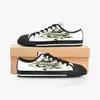 m￤n kvinnor diy anpassade skor l￥g topp canvas skateboard sneakers trippel svart anpassning uv tryck sport sneakers kaola 159-323