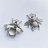 Charms 6 Stück 38 x 40 mm Big Bee Connector Anhänger Schmuckherstellung DIY Herren Damen Halskette Armband Handarbeit Kunsthandwerk Zubehör