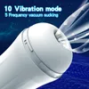 Männlicher Masturbator 5-Frequenz-Saugen von 10-Frequenz-Vibrationsaussprache Flugzeugbecher-Extension Ausdienung