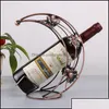 Party Favor Party Favor Event Supplies Festive Home Garden Nordic Style Wine Cabinet Red Rack Decoration European Bar Ktv Iron Displ Dhtky