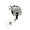 Pins Brooches Pins Brooches 1 Pc 3Pcs 10Pcs Mixcolors Animal Elephant Rhinetsone Crystal Retractable Pl Reel/Id Badge Name Holder D Dhtni