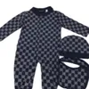 kids designer Romper baby boy girl Long sleeve crew neck cotton clothes newborn Children sweater one-piece onesies luxur letter Jumpsuits hat 3pc