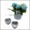 Gift Wrap Mini Tin Box Heart Shaped Tinplate Boxes Jewelry Candy Story Curs Coin ￶rh￤ngen H￶rlurar present 60x59x27mm Drop Delivery Dhnhn