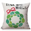 Pillow Cute Cartoon Style Christmas Home Decor Sofa Pillowcase Holly Leaf Tree Children Room Chair Bed Cover Cojines