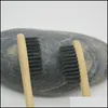 Tandborste bambu tandborste kol mjuk nylon capitellum tandborstar för el resor tandborste gga973 droppleverans hälsa skönhet dhj86