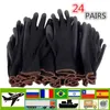 Nitrile safety coated work gloves PU gloves Nitrile Gloves and palm coated mechanical work gloves obtained