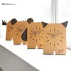 Relojes de pared, reloj para sala de estar, estilo nórdico, moda, madera maciza, restauración, formas antiguas, muebles modernos silenciosos, mesa