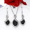 Серьги ожерелья наборы Zoshi Luxury Wedding Big Crystal Fashion Jewelry для женщин серебряные подарки