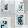 Desk Table Clocks Mtifunctional Digital Clock Led Largescreen Display Has The Function Of Time And Date Alarm Indoor Thermometer H Dhvuy