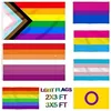 DHL Gay Flag 90x150cm Rainbow Things Things Pride Bissexual Lesbian Pansensexual LGBT Sinalizadores SS1118