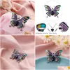 Pins Brooches Pins Brooches Wholesale Luxury Women Animal Butterfly Suit Decoration Dress Coat Accessories Fashion Jewelry Colorf D Dhzw8