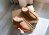 Designer -Slipper Australien Stiefel Mode Booties Frauen Schuhe warme Sneakers Schuhplattform Slipper -Knöchel Schneestiefel Kastanienwinter Shuo