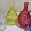 Glass Bongs Grenade Bottle Hand Tool Set Bubbler Oil Burner Water Pipe Heady Dab Rigs Big Bong Beaker Shisha Hookahs