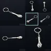 Nyckelringar Metalwrench Key Ring Mini Monkey Wrench KeyChain Holder Hand Tool Rings Fashion Smycken Handväska hänger Drop Delivery Dhjhu