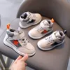 Sneakers Dzieci zimowe ciepłe bawełniane buty sportowe chłopcy plus zamszowe skórzane dziewczyny miękkie trampki do biegania 221117