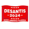 Desantis 2024 Flaggen 90x150 cm machen Amerika Florida Flagable Wot Red Republikaner FJB Flagge Hausgarten -Dekoration Gegenstand mit 2 Messing -Treffen