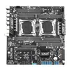 Cartes mères SZMZ X99 Dual Z8 Carte mère Socket LGA 2011-3 Set avec 2 Pcs Xeon E5 2680 V4 CPU et 4 32GB DDR4 2400MHZ ECC REG RAM Kit