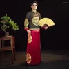 Ethnic Clothing Bridegroom Retro Cheongsam Exquisite Embroidery Toast Oversize S-2XL Men Wedding Chinese Style Marriage Set