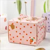 Gift Wrap 10pcs 4/8 Inch Hollow Flower Cake Paper Box With Handle Birthday Party Baby Shower Celebrate Handmade Packaging Decoration