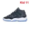 2022 Jumpman 11s Kids Basketball Shoes 11 Cool Gray Bred White Concord Legend Blue Pantone Ovo Gray Snake Boys Girl Trainers 28-35