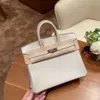 Birkinbag Bag Aabkin Home Bags Оригинальные кожа Pure Pure Package Wax Tride Sewing Biscuit Gold Button Women Ayw M95O