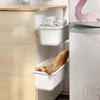 Корзины для хранения кухонные организатор настенные пластиковые контейнерные ящики на полке корзины для шкафа для шкафа аксессуары 221118