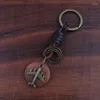 Keychains Handmade Leather Wooden Jewelry Airplane Vintage Keychain Keyring Antique For Keys Car Men's Accessories Boyfriend Gift