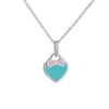 Designer Necklaces New Fashion Heart Pendant Necklace Woman Silver Jewelry Love Engagement Birthday Gift