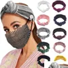 Other Event Party Supplies Headband Scrunchie With Mask Buckle For Nurse Doctor Fashion Bandeau Hairs Tie Elastic Hairbands Hair A Dh3Ae