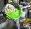 Adjustable Silicon Strainer Dishwasher Spaghetti Filter Colander Drainer Clip On Food Strainer for Pots Pans and Bowls