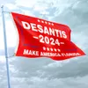 DeSantis 2024 Bayraklar 90x150cm Make America Florida Bayrağı Oy Kırmızı Cumhuriyetçi Fjb Bayrak Ev Bahçe Yard Dekorasyon Öğesi 2 Pirinç Grommet
