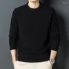 Men's Sweaters 2022 Men's Wool Autumn & Winter Cashmere Jumper Male Solid Color O-Neck Knitwear Long Sleeve Sweater Pullovers