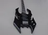 4 Strings Black Incomum Bass Guitar With Rosewood Fretbond 27 Frets Customizable