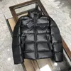 Jaquetas femininas clássicas prad1a jaquetas curtas com capuz casacos designer parkas moda triângulo invertido mens jaquetas inverno quente parker blusão d0k1