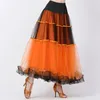 Сценическая ношение элегантные бальные латино -танцевальные юбки танцующие костюм длинные костюмы